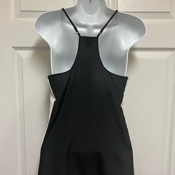 J Crew Black/White Color Block Chiffon Tank - Picture 4 of 10